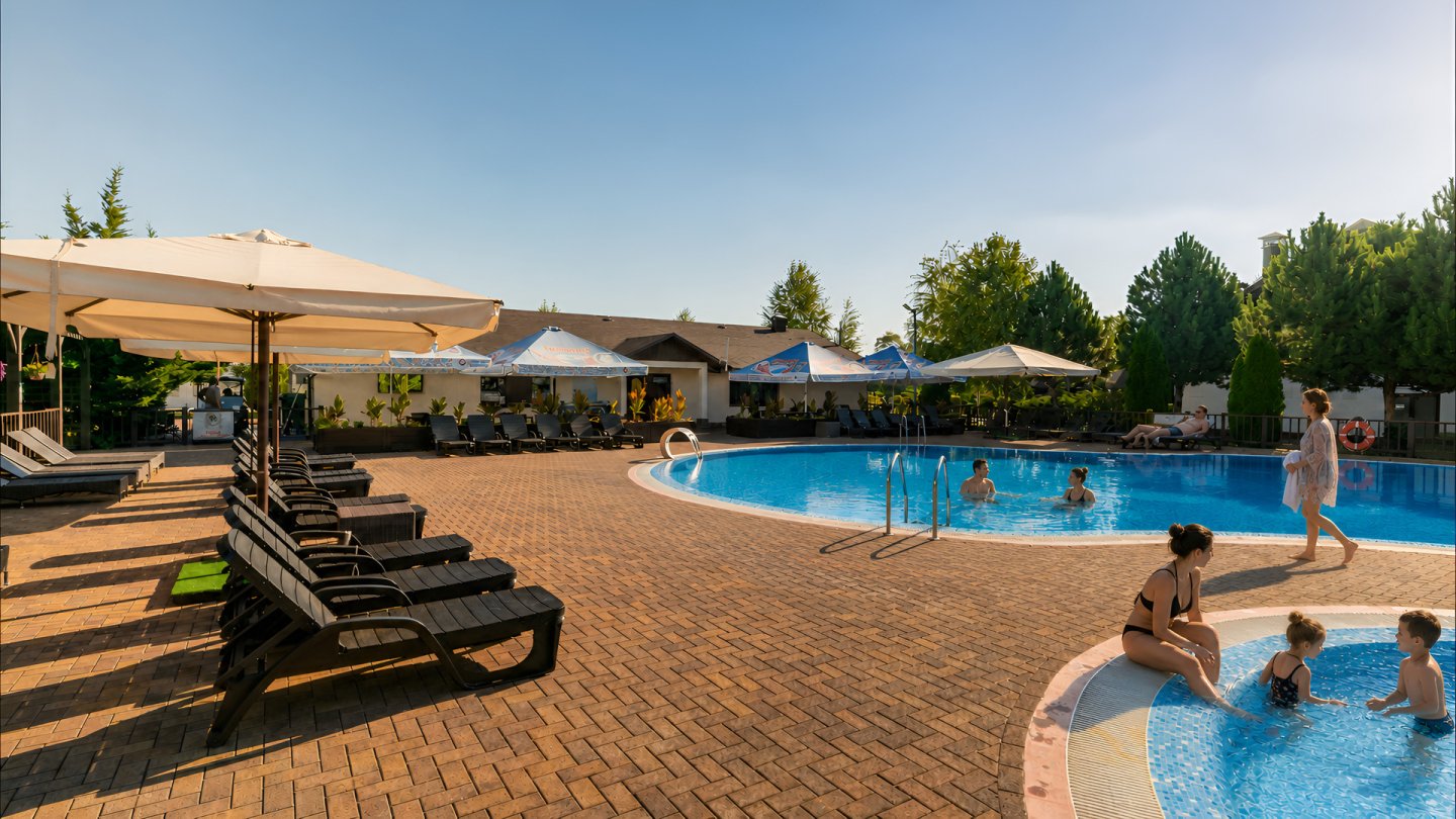 RELAX BY THE WARM POOL